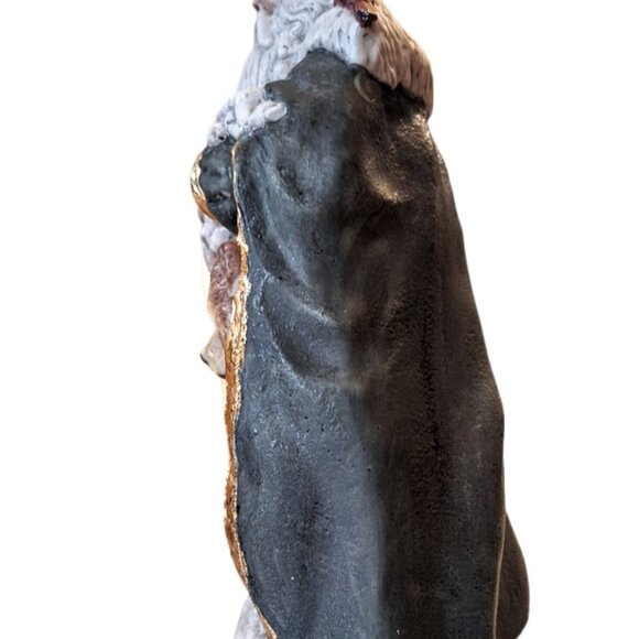 Vintage Hand Painted Signed Old World Santa Wild Animals From Provincial Mold - Picture 5 of 11